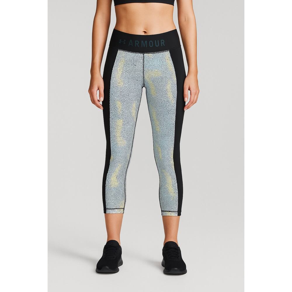 Under Armour Leggings Womens Small Heat Gear Compression Mesh Panel Print
